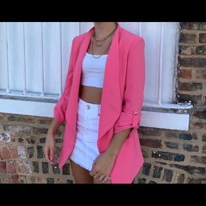 Pink Zara blazer